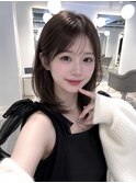 ハッシュカット/顔周りカット/くびれミディ/レイヤー/艶髪