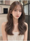 アッシュグレーハイトーンカラーウルフパーマワンホンレイヤー☆