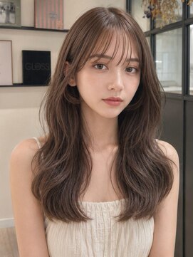 ユーフォリア 青山(Euphoria) アッシュグレーハイトーンカラーウルフパーマワンホンレイヤー☆