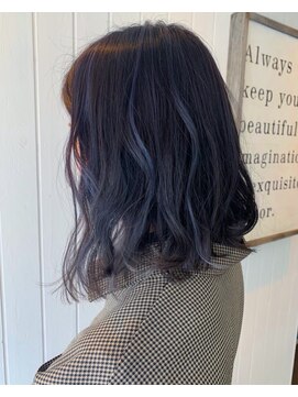 シザーズ(scissors) ネイビー×ハイライト