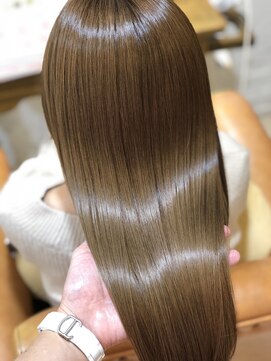 ヘアーラウンジ ハピル(Hair lounge Hapir) 【髪質改善】M3D酸熱融合カラートリートメント×ミントベージュ