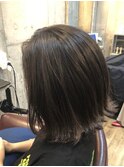 外ハネ×ナチュラルハイライト