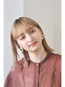 カラル(CARAL) 【CARAL】切りっぱなしシースルーボブ