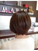 ショートボブショートヘアベージュブラウン