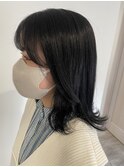 【ayari】韓国風!黒染めなしのターンダウンカラー