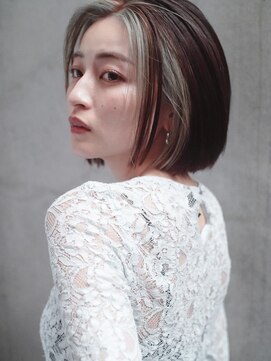 レジュアル(RESSUAL) イヤリングカラー ボブ 大人かわいい フェザーバング