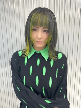 キバ(kva) ▽□□▽ライムグリーン×セクションカラー