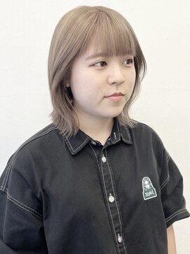 ココ 原宿(KOKO) 黒髪小顔クラゲヘアーオリーブグレーココアベージュ