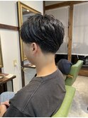 テーパーフェード×王道アップバング
