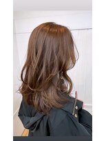 渋谷・表参道/海外風ふんわり大人ミディアムレイヤー【六三四】