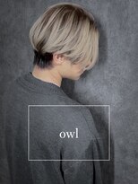 アウル 心斎橋(owl)&nbsp;メンズバレイヤージュカラー×センターパート×ダブルカラー