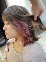 テトラ バイ ネオリーブ 横浜西口店(tetra by neolive)&nbsp;横浜★ダブルカラーでインナーカラーピンク