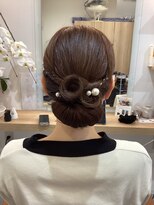 モントン(mon temps)&nbsp;和装にピッタリ落ち着いたシニヨンスペシャル