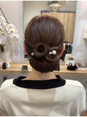 和装にピッタリ落ち着いたシニヨンスペシャル