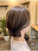 【ミルクティーベージュ】#Ameri #大阪 #ダブルカラー