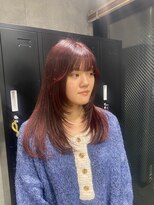 スタイル スマート サロン(STYLE smart salon)&nbsp;【yua/藤沢】レイヤーカット/ワインレッド/顔まわりレイヤー