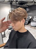 NEXTNEO石井/静岡メンズセンターパートベージュカラー