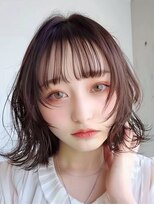 レヴ 草加店(LEV.)&nbsp;オリーブベージュレイヤーカット ウェットヘア