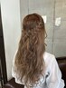 【結婚式・二次会などのヘアセット☆】ハーフアップ　￥4950　60分