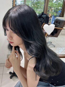 アマトウキョウ アユンチェ(AMA TOKYO×AYUNCHE) ブルーブラック ダークグレー  透明感カラー