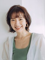 ガーデンヨコハマ(GARDEN YOKOHAMA) ボブ ホワイトグレージュ デジタルパーマ チェリーブラウン