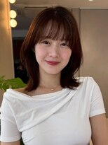 ジーナ 高田馬場(Zina)&nbsp;髪質改善＊チェリーブラウンミニウルフ＊美髪【Zina高田馬場】