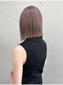 松尾菫菜/ラベンダーグレージュ/ボブ/ハイトーン/韓国ヘア