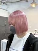 【ホワイトピンク×ぷつっとボブ】SAKI