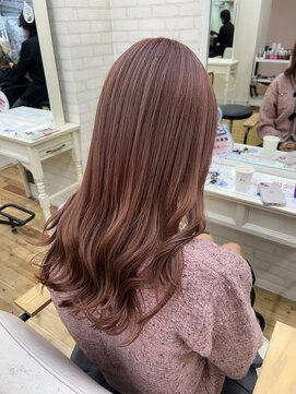 ラナンバイシダ(ranan by sida) ピンクカラー10代20代ブリーチカラー艶髪