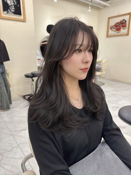 シェノン サントル(CHAINON CENTRE) 梅田/黒髪/クラゲヘアー/オリーブグレー/小顔/ココアベージュ