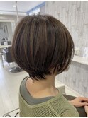 ショート/ハイライト/ロングレイヤー/髪質改善/円山/白髪ぼかし
