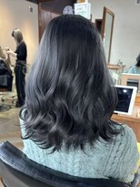 ラフ バイ マグ 南松本(R.A.F. by Mag)&nbsp;透明感カラー◎アッシュグレーカラーブリーチなしWカラー韓国風