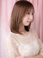 カバーヘア ブリス 志木南口駅前店(COVER HAIR bliss)&nbsp;ピンクベージュ大人美人艶感ストレートミディアムX志木20代30代