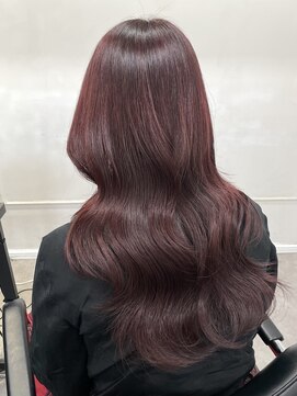 シーン(seen) 【ワインレッド】ブリーチなしレッドブラウンボルドーピンク暖色