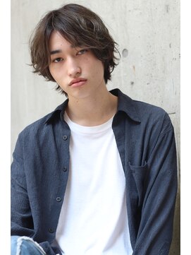 ブークル(boucle) 重めミディアムウルフパーマ