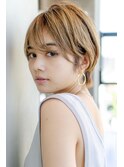 大人かわいい前髪セシルカットココアブラウンフリンジウェーブ