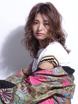 エムスラッシュ みなとみらい馬車道店(M SLASH)&nbsp;M.SLASH馬車道/センターパート/艶カラー/セミウェットウェーブz