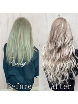 あるじゃんすー 渋谷店&nbsp;ホワイトアッシュ#シールエクステ#グラデーションカラー#渋谷