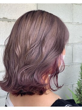 ニキ ヘアー ネイル 子安店(niki hair, nail) ピンクちょい足しチェリーレッド