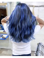 トーク 伊丹本店(TAL'KE)&nbsp;TAL'KE/バレイヤージュ×ネイビーブルー_738