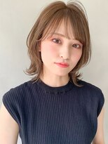 キリ 表参道(kyli) モテ髪大人可愛い外ハネボブペールベージュセクションカラー＊