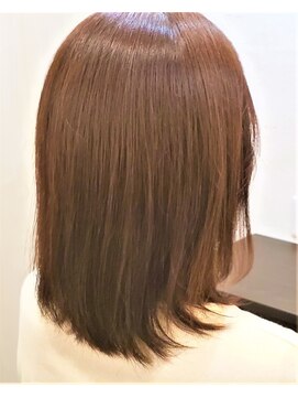 ハーブ(HERB) セピアベージュのロングボブ