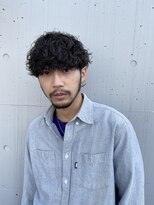 ツーブロック前下がりvマッシュ波巻きスパイラルパーマ