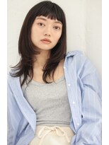 ファム(FAM)&nbsp;オン眉　レイヤーロング　ワイドバング　代官山　中目黒　恵比寿