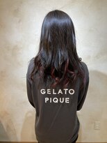 ヘアーリゾートガーデン 南林間店(Hair Resort Garden)&nbsp;チラリ♪カシスカラーが可愛いおしゃれインナーカラー