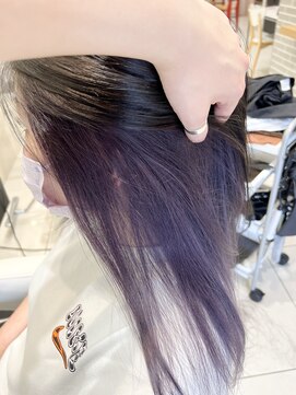 アヴァンス アリオ鳳店(AVANCE) インナーカラー×パープル×髪質改善