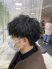 【メンズNo.1ツイストスパイラル系クーポン】カット＋パーマ＋残留除去TR