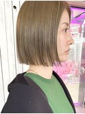 ボブ＋ブリーチ無しカラー