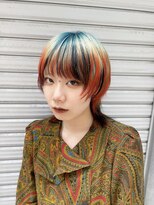 レコ 渋谷(LECO)&nbsp;ブルーとオレンジのデザインカラー