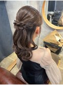 【ハーフアップ】天神/天神駅/ヘアセット/早朝